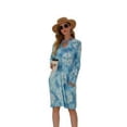 thumbnail image 2 of Vestido suelto estampado manga larga otoño ropa casual para mujer, azul cielo, M Methold AP000090-10B, 2 of 4