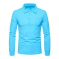thumbnail image 1 of Playera Tipo Polo Con Licra Slim Fit Moda Manga Larga 2112 G, 1 of 7