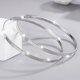 thumbnail image 5 of Pendientes de aro de plata 925 para mujer, 30 mm, aros grandes y ligeros, ideales para regalar., 5 of 6