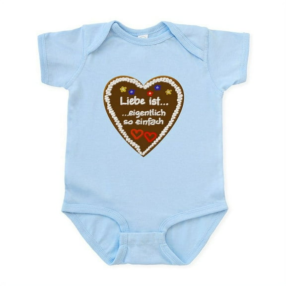 CafePress - Liebe Ist... 2 Infant Bodysuit - Baby Light Bodysuit, Size Newborn - 24 Months