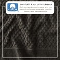 thumbnail image 3 of Great Bay Home Quick Dry Diamond Waffle 6 Piece Towel Set, Midnight, 3 of 7