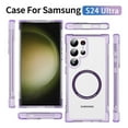 thumbnail image 2 of Transparent Magsafe Case For Samsung Galaxy S24 Ultra, Soft TPU Four Corners Anti-drop Shockproof Protective Cover, 2 of 4
