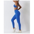 thumbnail image 3 of Conjuntos de entrenamiento for mujeres 2 piezas de talle alto sin costuras con sujetador deportivo acolchado conjuntos de ropa de gimnasio, 3 of 7