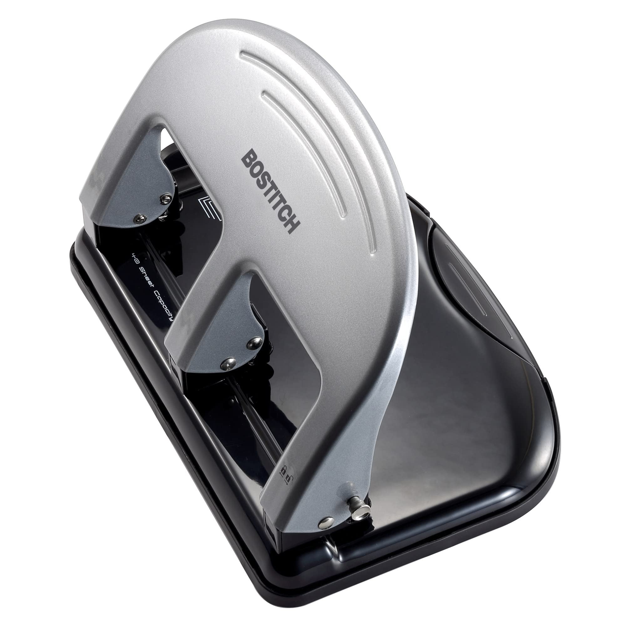 Bostitch EZ Squeeze? Three-Hole Punch, 40-Sheet Capacity, Reduced Effort