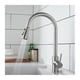 thumbnail image 1 of Kitchen tap with pull-out sprayer,360 rotatable Kitchen sink tap,Kitchen mixer tap made of brushed stainless steel, 1 of 5