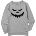 thumbnail image 2 of Chandails en Molleton Visage de Citrouille Halloween Femmes Mignon Pull Graphique Citrouille Décontracté Manches Longues Automne, 2 of 4