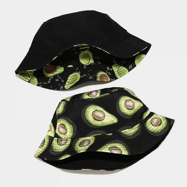 Wekity Cute Bucket Hat Beach Fisherman Hats for Women, Reversible  Double-Side-Wear Unisex (HATH003) P091 