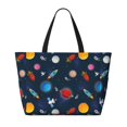thumbnail image 2 of Balery Space Cartoon Beach Travel Bag - Water-Resistant, Large Capacity Lightweight Tote with 7 Pockets for Women and Men - Perfect for Beach, Pool, Gym, and Travel, 2 of 7