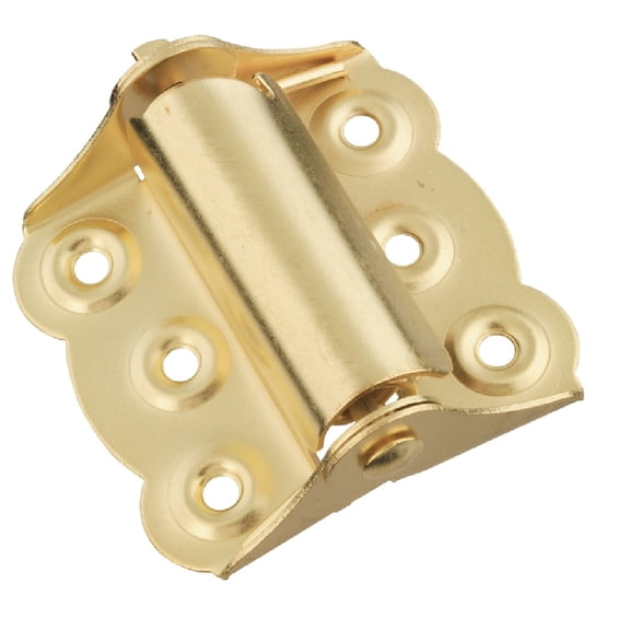 National Hardware N236-034 Spring Hinge, Bright Brass, Steel