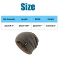 thumbnail image 2 of Dyfzdhu Men Winter Hats Outdoor Solid Color Knitted Cotton Hat Sunscreen Running Sports Warm, 2 of 7