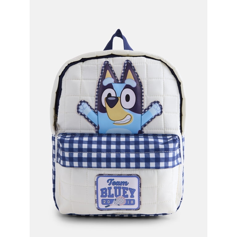 Mini Quilted Backpack, 10 inch, Blue photo 1