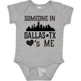 thumbnail image 3 of Inktastic Dallas Texas Someone Loves Me Boys or Girls Baby Bodysuit, 3 of 5