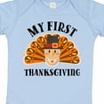 thumbnail image 4 of Inktastic My First Thanksgiving Cute Turkey Pilgrim Hat Boys or Girls Baby Bodysuit, 4 of 5