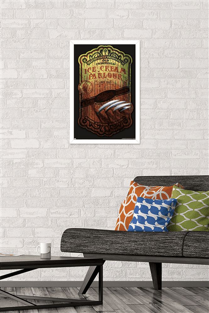 A Nightmare on Elm Street - Ice Cream Parlor Wall Poster, 14.725" x 22.375", Framed