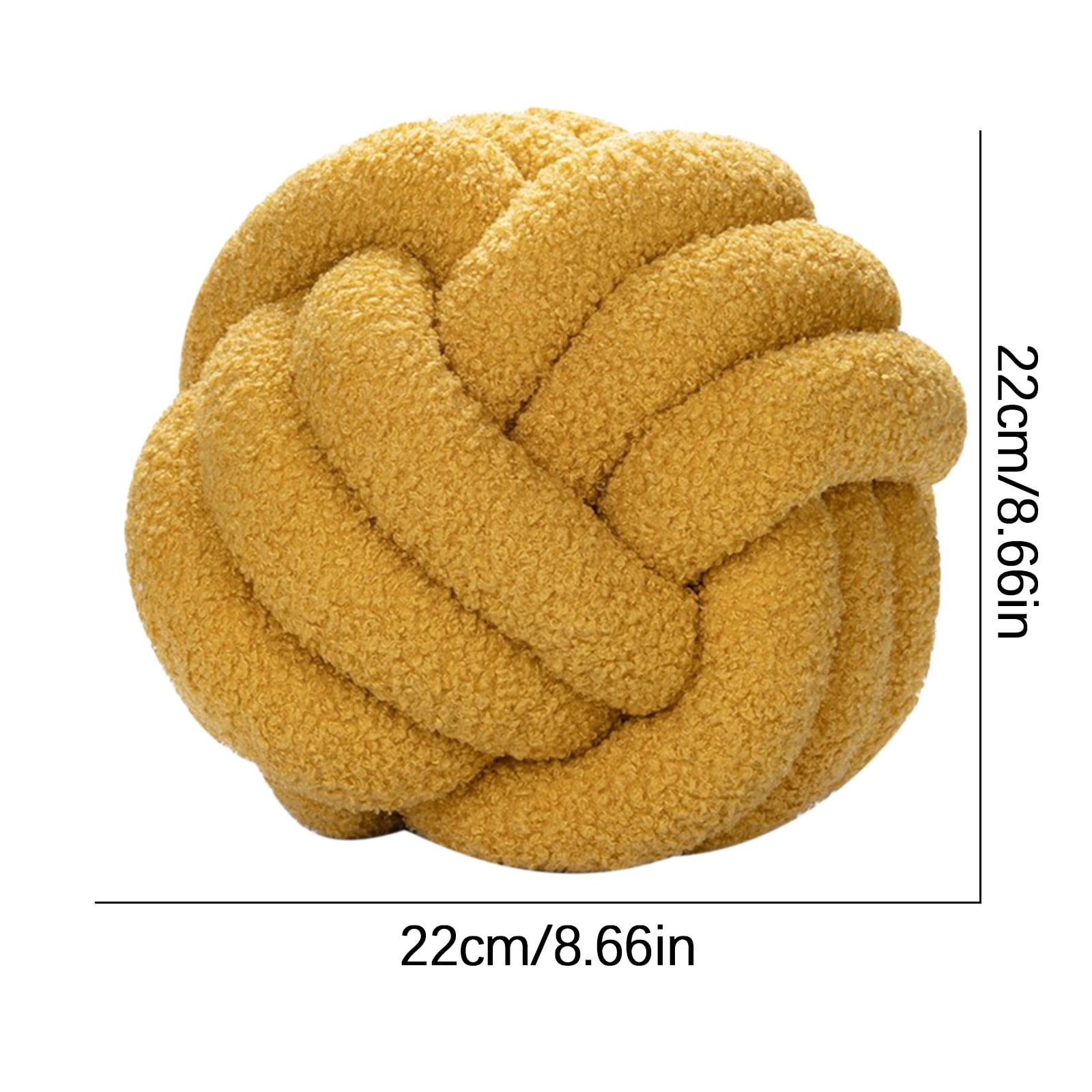 TERGAYEE Soft Knot Ball Pillows,Handmade Round Throw Pillow Cushion Home Decoration Plush Pillow,Throw Knotted Pillow for Bed,Couch,Bedroom Home Decor