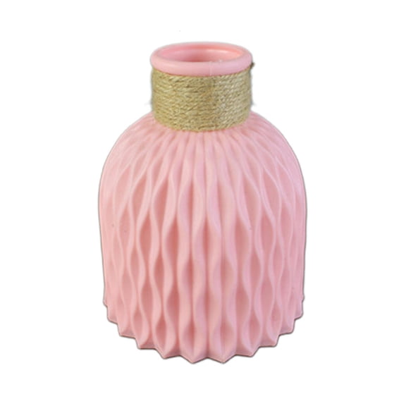 HILOGEL Plastic Vase Vintage Elegant Flower Pot Dry Flower Arrangement Floral Pots for Home Bedroom Living Room Decoration Vases