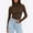 Brown, variant on Drses Women's Turtleneck Long Sleeve Shirts Fall Fashion Basic Layering Slim Fit Soft Thermal Underwear Tops