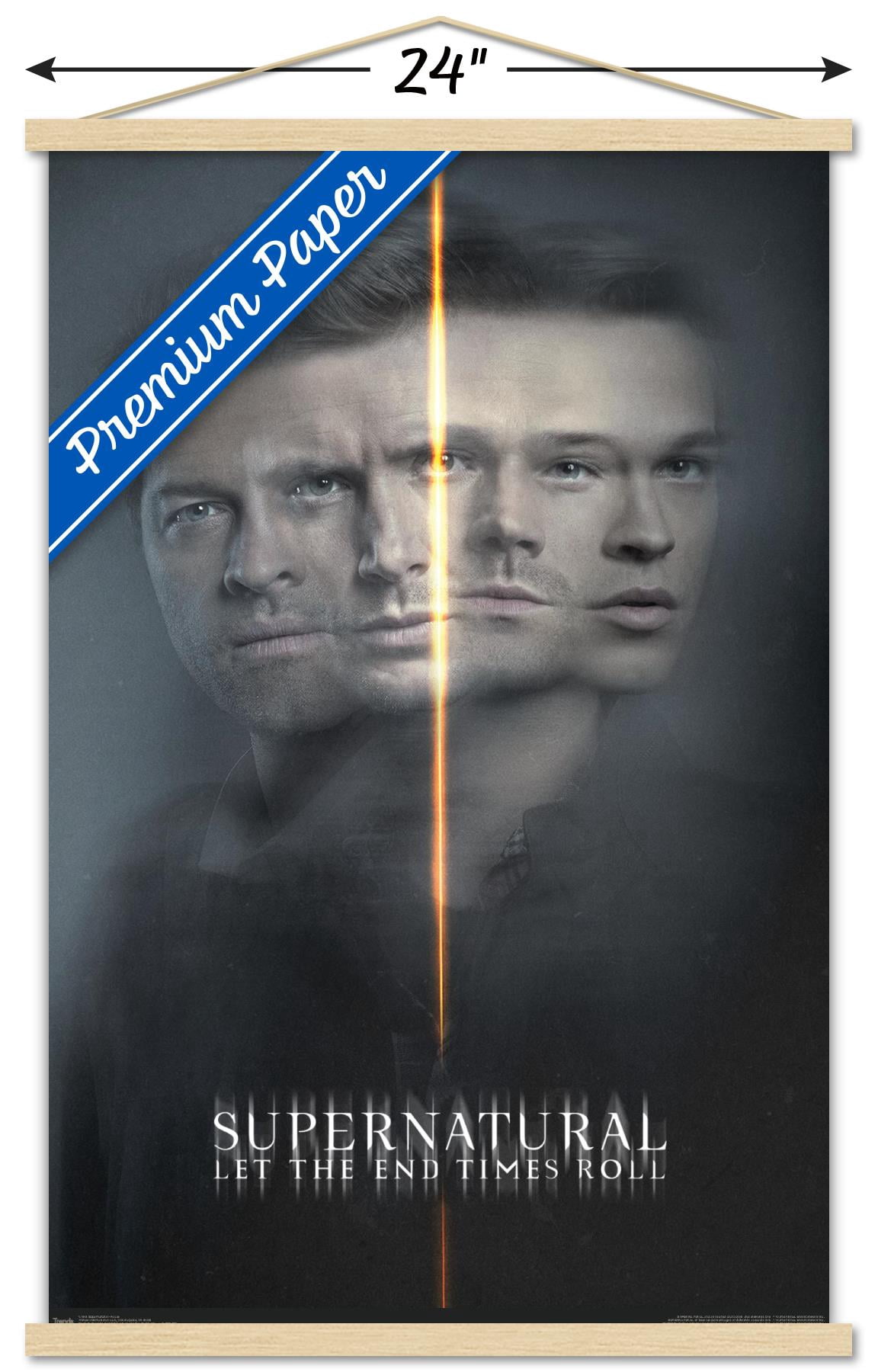 Supernatural - Dual Faces Wall Poster with Wooden Magnetic Frame, 22.375" x 34"