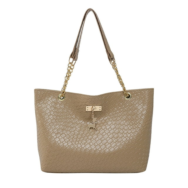 Women'S Shoulder Handbags Deer Women'S Bag Women'S Handbag Large Capacity Shoulder Bag Advanced Texture Women'S Handbag Practical and Fashionable Combination Shoulder Bag for Women
