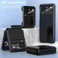 thumbnail image 2 of Designed for Galaxy Z Flip 3 Case with Hinge Protection,Samsung Flip 3 Heavy Duty Shockproof Full Body Protective Phone Case Cover for Z Flip 3 5G(2023)-Black, 2 of 6