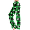 thumbnail image 5 of Xuniizn Pajamas Pants for Women, Plus Size Elastic Christmas Plaid Loungewear Pants, Holiday Cozy Casual Pajamas, 5 of 7