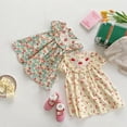 thumbnail image 2 of Vestido de niña con volantes y bordado de fresas Vestido de muñeca de manga corta con estampado de frutas de verano para niños, 2 of 5