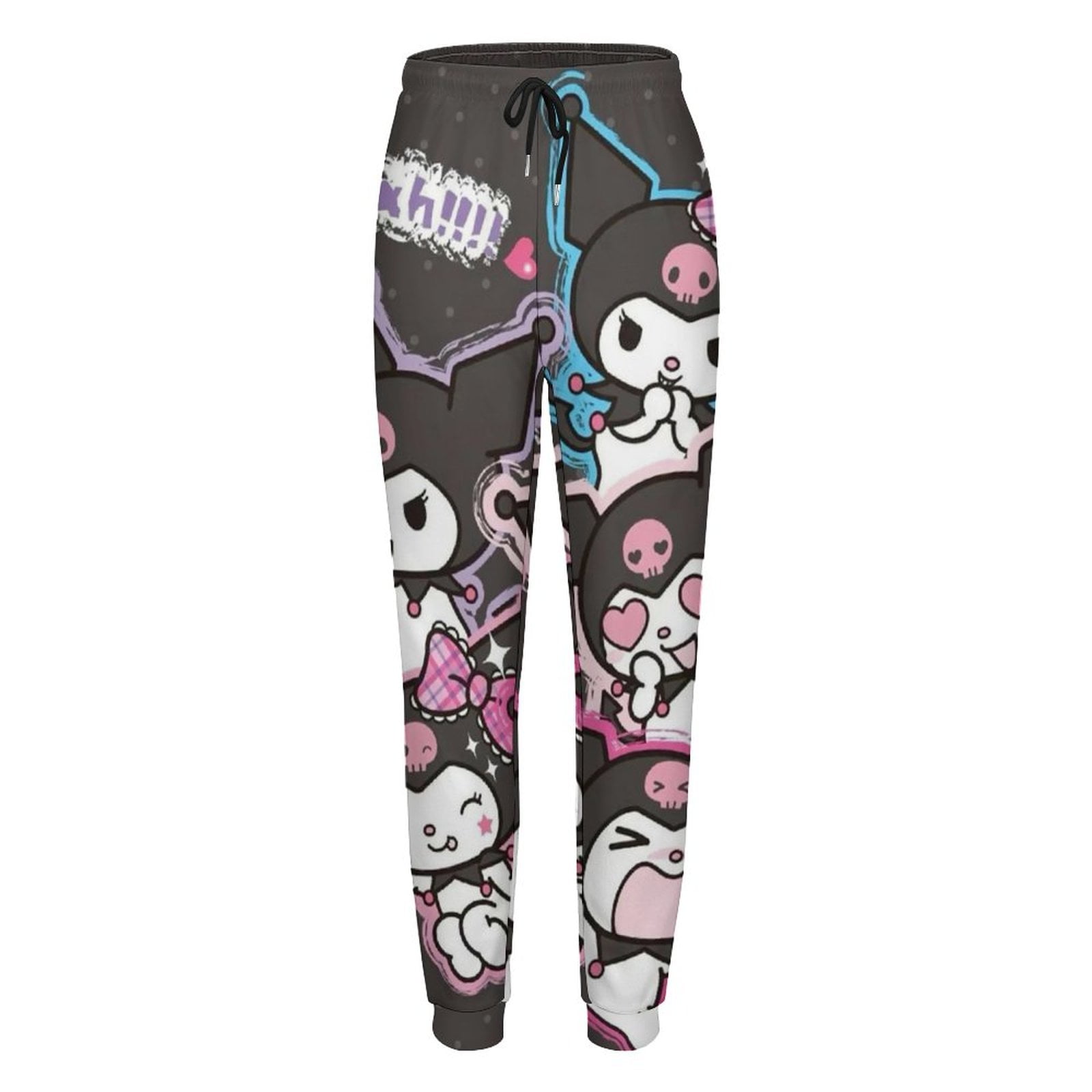 ◆25SS HUG YOUR SKIN Striped Korilakkuma Jogger Pants/2色◆ Kuromi Joggers for Women Soft Cozy Sweatpants Cuffed Tapered