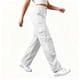 thumbnail image 2 of TaTaai Women's Cargo Hiking Pants Stretchy Waist Button Zipper Pockets Long Pants Outdoor Work Casual Soft Non See Through Tummy Control Athletic Gym Gift, 2 of 8