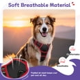 thumbnail image 4 of Pigo Dog Harness No Pull Pet Harness with 2 Leash Clips, Adjustable Soft Padded Dog Vest, No Choke Reflective Outdoor Pet Oxford Vest with Easy Control Handle for Medium Dogs, Black & Red, 4 of 11