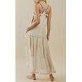 thumbnail image 3 of utcoco Women's Summer Laced Bib Overall Dress Adjustable Straps Sleeveless Maxi Dress, 3 of 5