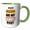 Green/White, variant on 3drose, Funny Fathers Day Dads Are Not Always Right Sarcastic Typography, 15oz Mug