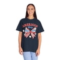thumbnail image 3 of Coquette 4th of July Bow American Girly  Comfort Colors Shirt, 3 of 5