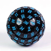 Cusdie 45MM 100 Sided Polyhedral D&D Dice, Single D100 Game Dice for Dungeon and Dragons