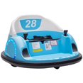 thumbnail image 1 of Qaba Auto Tamponneuse 12 V pour Tout-Petits avec Rotation à 360 Degrés, Bleu Pâle, 1 of 10