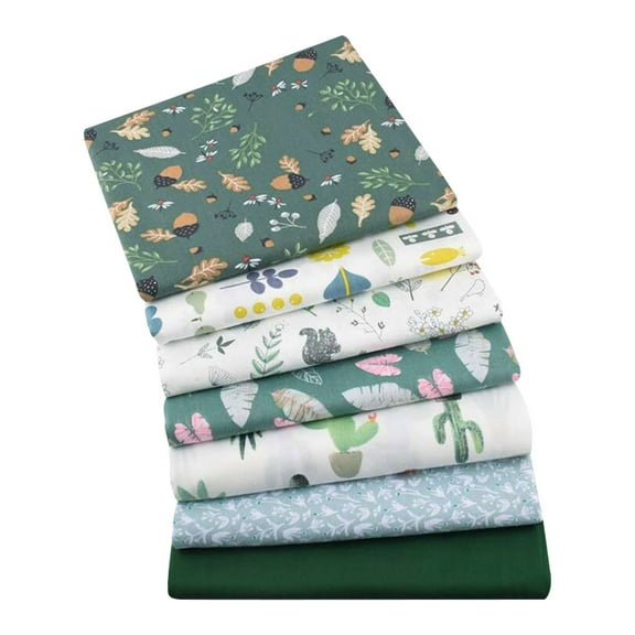 Diy Skin-Friendly Pure Cotton Cloth Star Polka Dot 7Pc 40×50, Small Diy Floral Handkerchief Hand Red 7Pcs Children'S Printed Cotton Home Diy