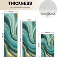 thumbnail image 4 of Teal Marble Gold Wave Pattern Kitchen Rugs Sets Of 3,Kitchen Runner Rugs Non Skid Washable,Decorative Kitchen Floor Mats for Kitchen,Sink,Laundry,17"x30"+ 17"x47" + 17"x59", 4 of 6