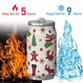 thumbnail image 4 of 12 Oz Christmas Coffee Travel Mug with Lid, Double Wall Vacuum Reusable Stainless Steel Water Bottle Leak Proof Insulated Hot Cold Coffee Cup Gift for Women Mens(1pcs), 4 of 5