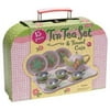 Schylling 15 Piece Children's Tin Tea Set & Travel Case
