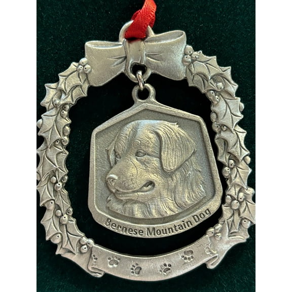 Bernese Mountain Dog Fine Pewter Dog Breed Ornament