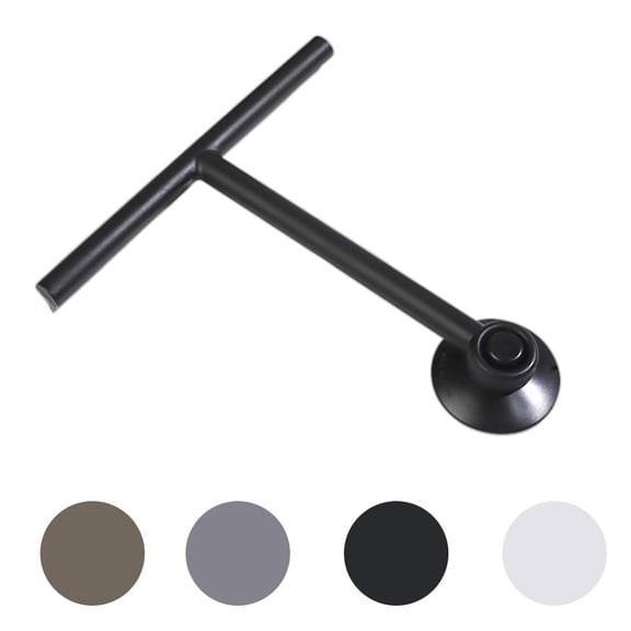 Cateissary Limpiaparabrisas para piso de baño con ventosa Raspador de vidrio portátil Quitamanchas de agua Accesorios para herramientas de limpieza de Suministros de limpieza para el hogar Negro Cateissary HA011146-01