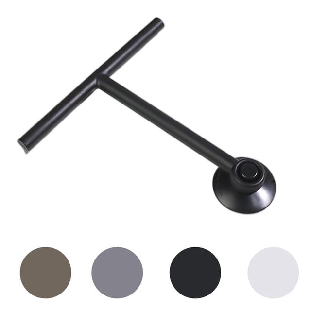 Limpiaparabrisas Naiovety para ventana de pared de azulejos de baño con ventosa Negro