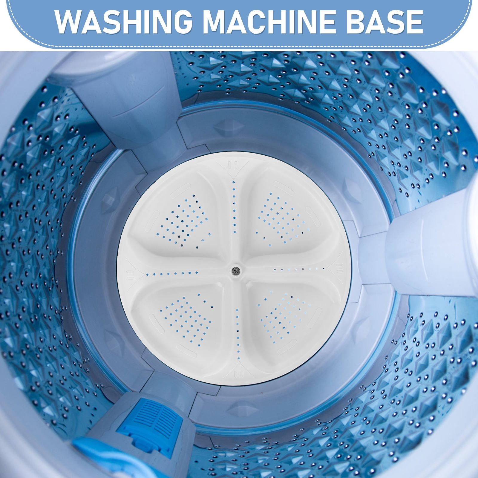 IBASETOY High Efficiency White Washer for Washing Machine Quiet and Durable Turntable Replacement