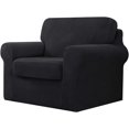 thumbnail image 1 of CHUN YI Stretch Checks Spandex Sofa Cover Separate Backrests Cushions Cover Slipcover, 1 of 5