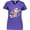 Purple, variant on Inktastic Sock Monkey Gingerbread Women's V-Neck T-Shirt