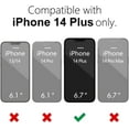 thumbnail image 3 of for iPhone 14 Plus Case Clear Magnetic Compatible with Magsafe, Thin Slim Transparent Non Yellowing, Hybrid Soft Silicone Bumper & Hard Plastic Protective Cover for Women, Light Blue, 3 of 12