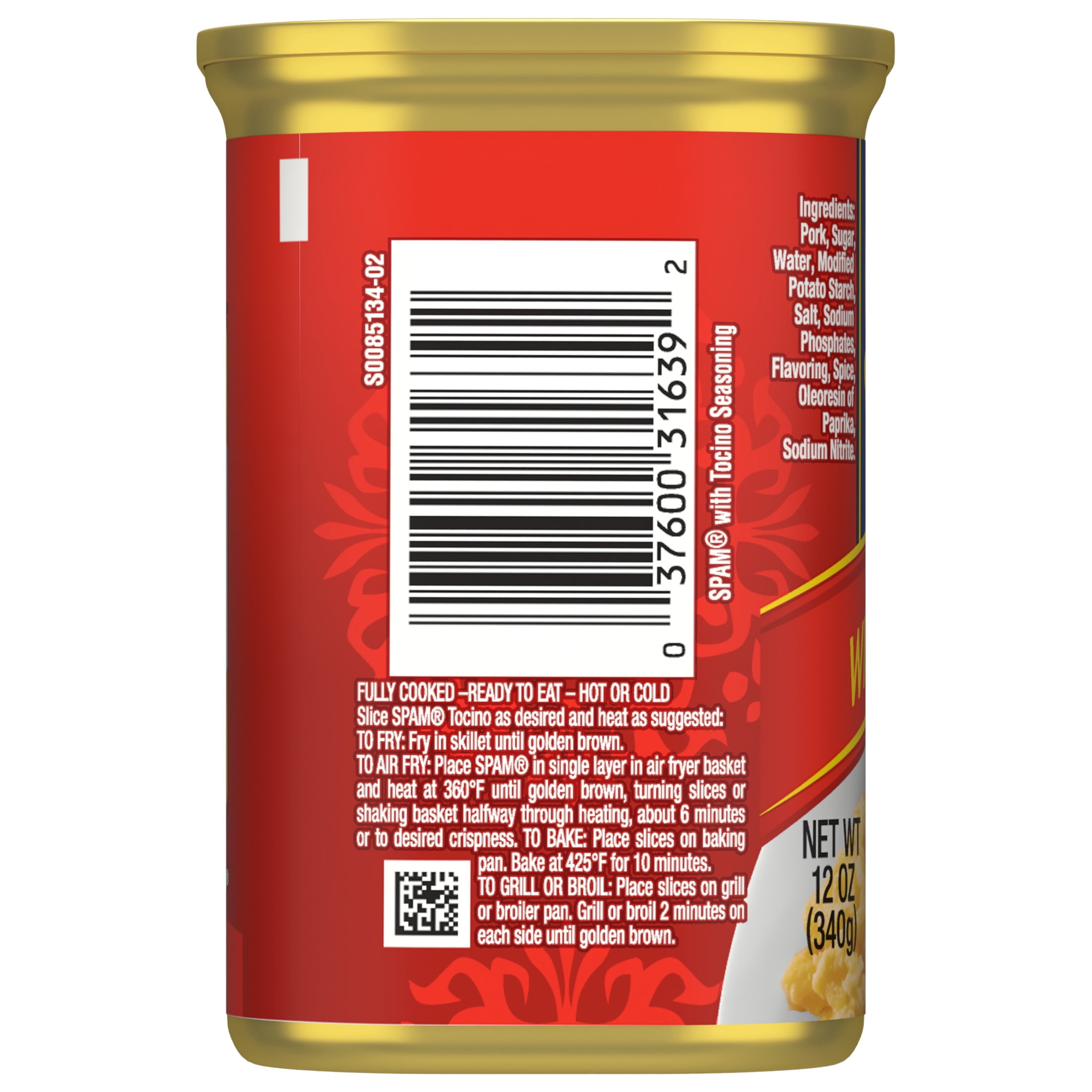 SPAM With Tocino Seasoning, 12 oz Can (12-pack)