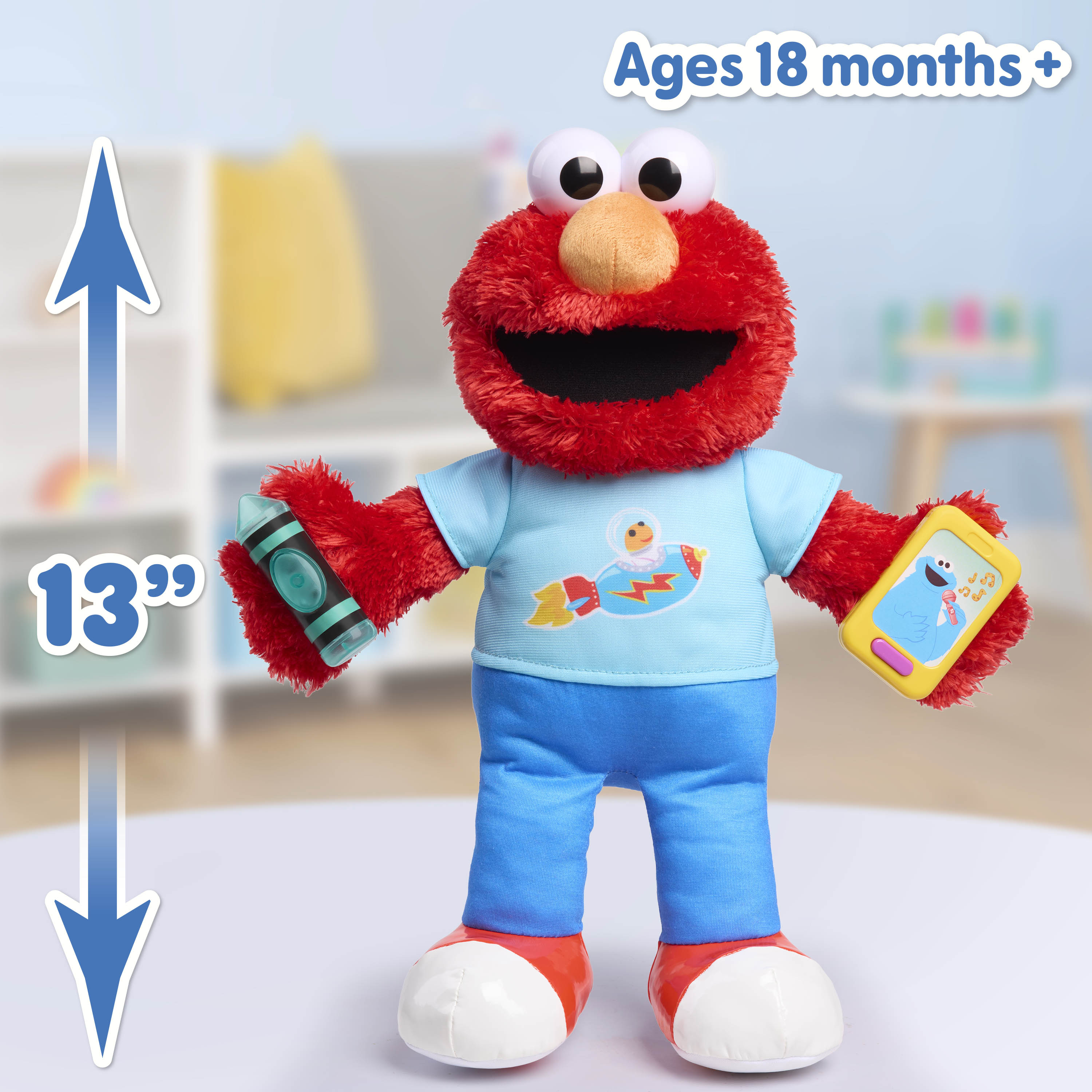 Sesame Street Learning Elmo 13-Inch Interactive Plush photo 4