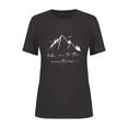 thumbnail image 5 of XCHQRTI Mountain Heartbeat Tshirt Graphic Tees Women Ladies Tee Shirts Short Sleeve, 5 of 9
