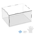 thumbnail image 1 of Caja de Exhibición de Acrílico de 1 Paquete, 7.9x5.9x3.9 Pulgadas/20x15x10cm Caja de Exhibición Transparente de Acrílico con Base de Madera Negra [Blanco, Transparente], 1 of 6