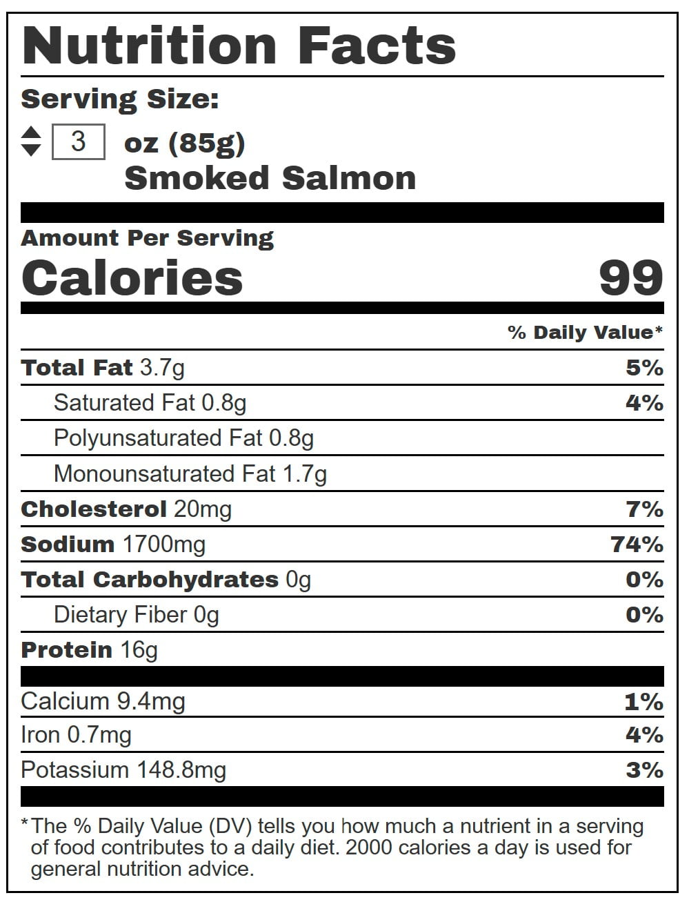 Today Gourmet Certified EU Organic Scottish Smoked Salmon – Sliced - (4) 4oz. Packs